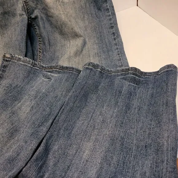 Flypaper Jeans‎ Mens 34x31 Bootcut Mid Rise Embroidered Medium Wash Denim Blue - Picture 6 of 12